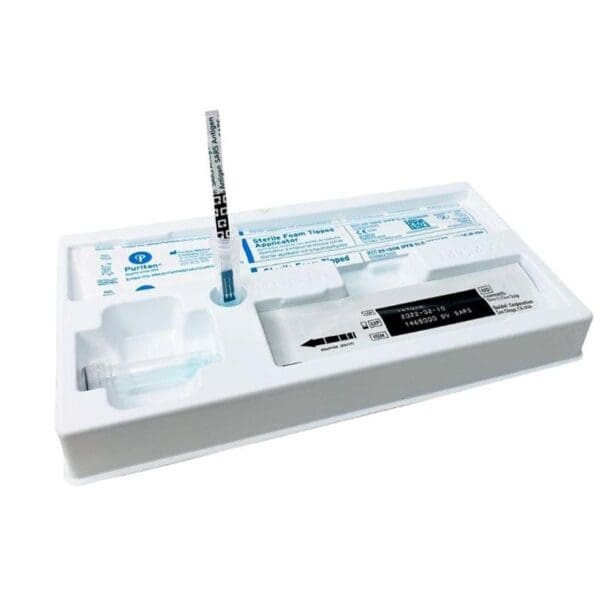 Quickvue covid antigen test inside insert pack of two